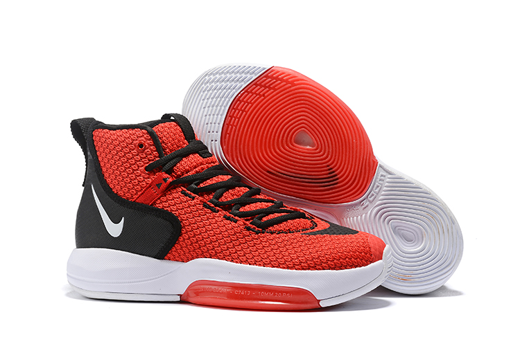 Nike Zoom Rise 2019 Red Black White Basketball Shoes